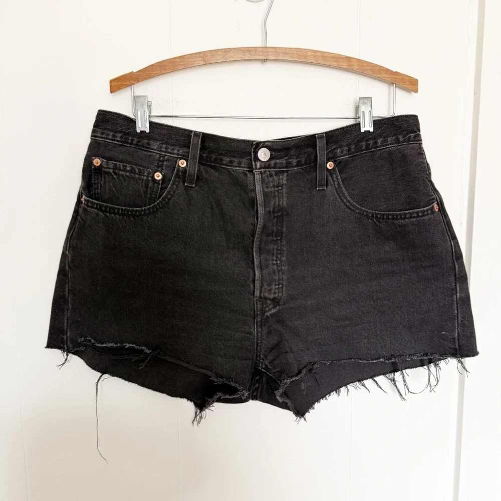 Levi's‎ Womens 501 Original short Lunar Black Size 33